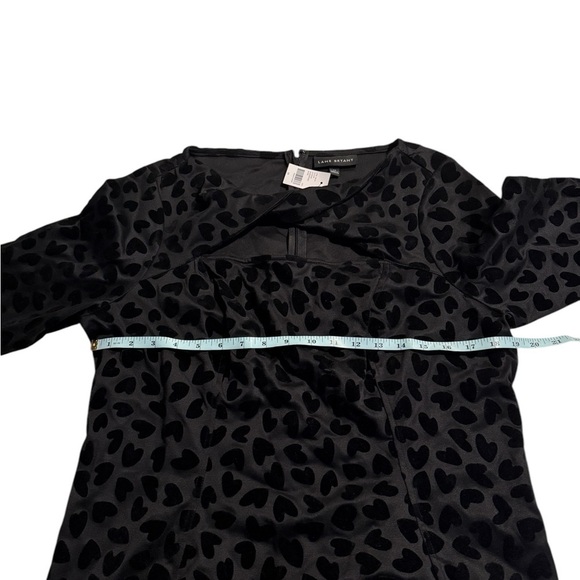 Lane Bryant Velvet Hearts Twist-Neck Flocked Heart Bodycon Dress NEW Size 14 - Picture 6 of 16